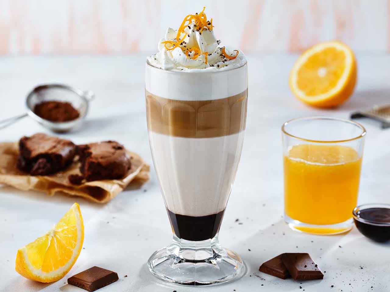 Orange Choco Latte for cold day