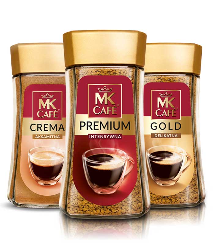 triple packaging MK Cafe Premium, Gold and Crema